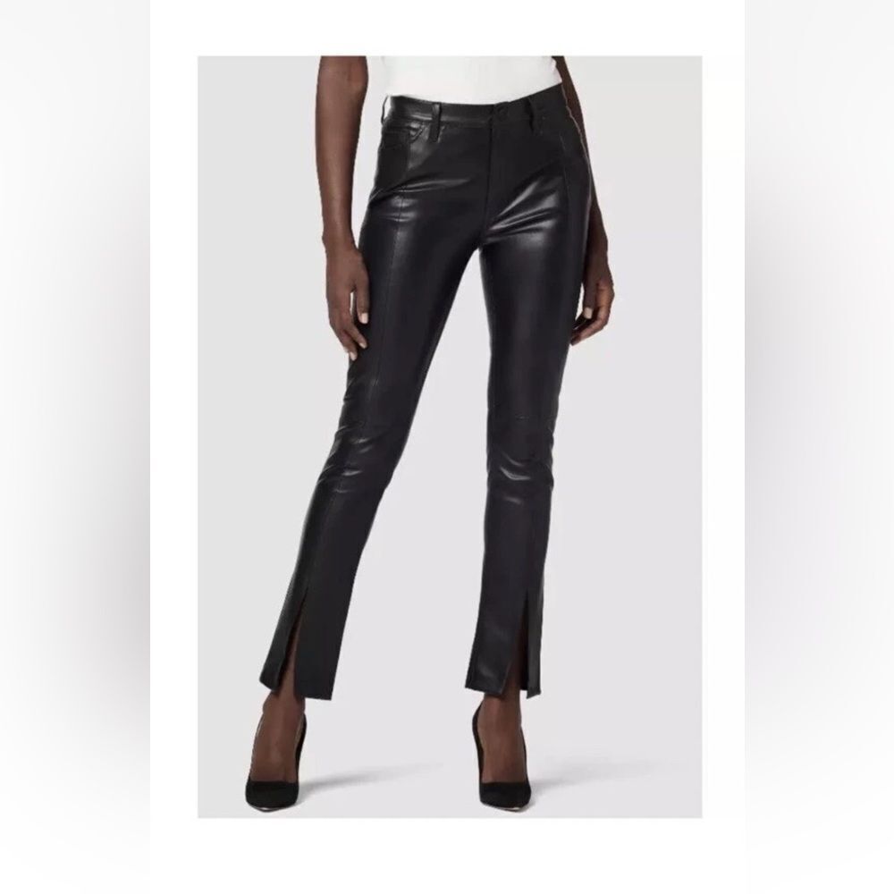 HUDSON Barbara Straight Faux Leather Pant nwt